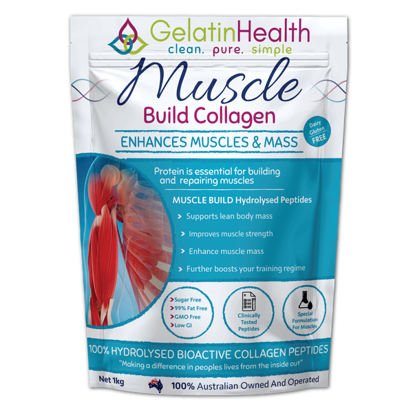 Gelatin Health Muscle Collagen 1kg WELL I AM