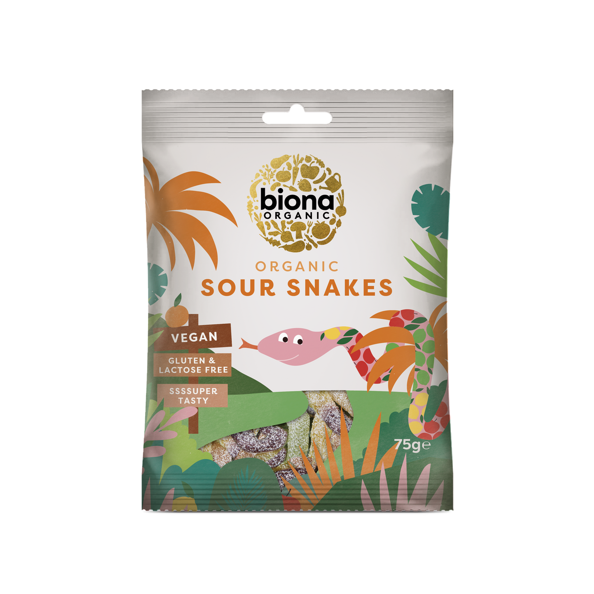 Biona Organic Sour Snakes 75g