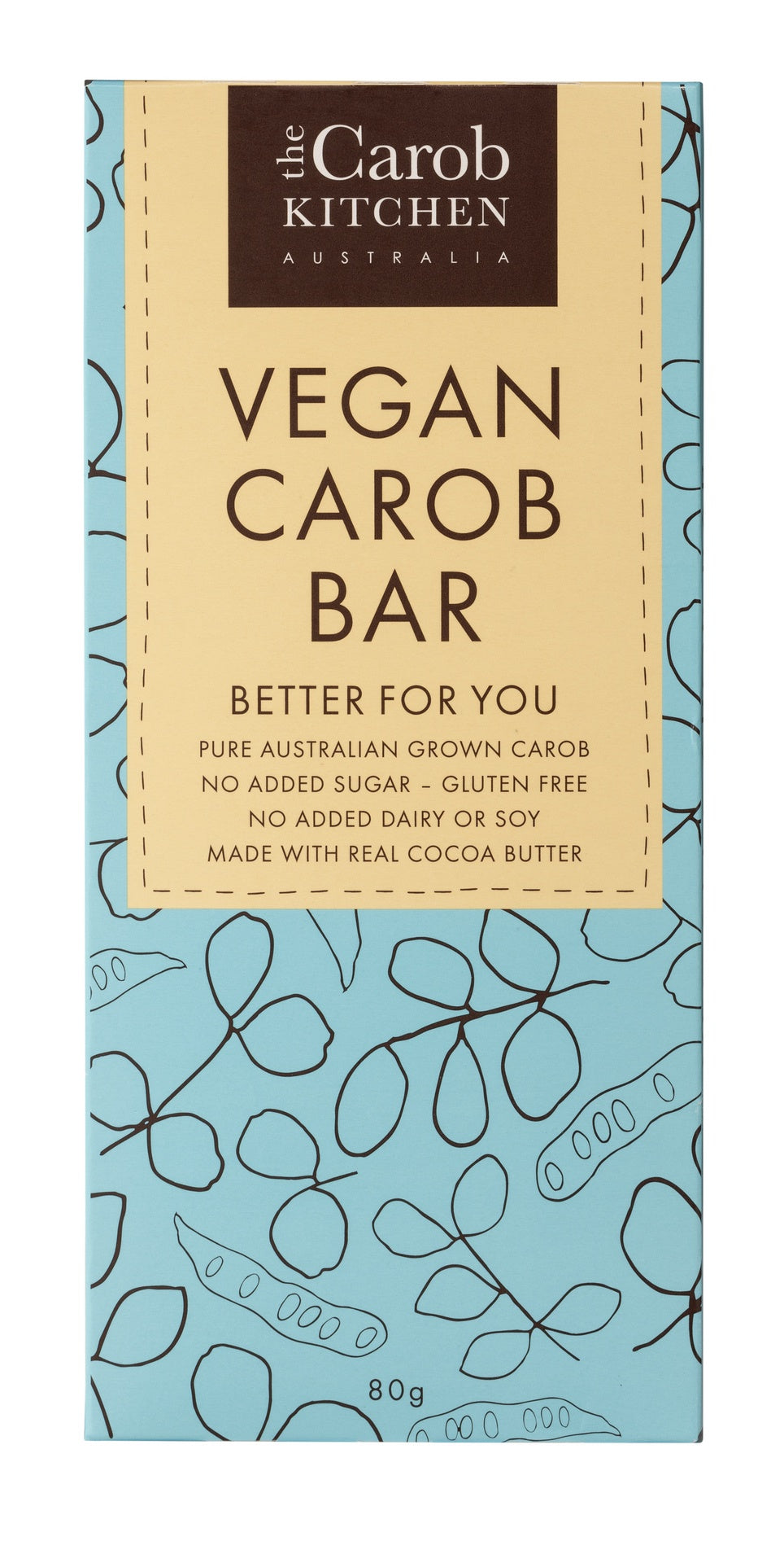 The Carob Kitchen Carob Vegan Bar 80g