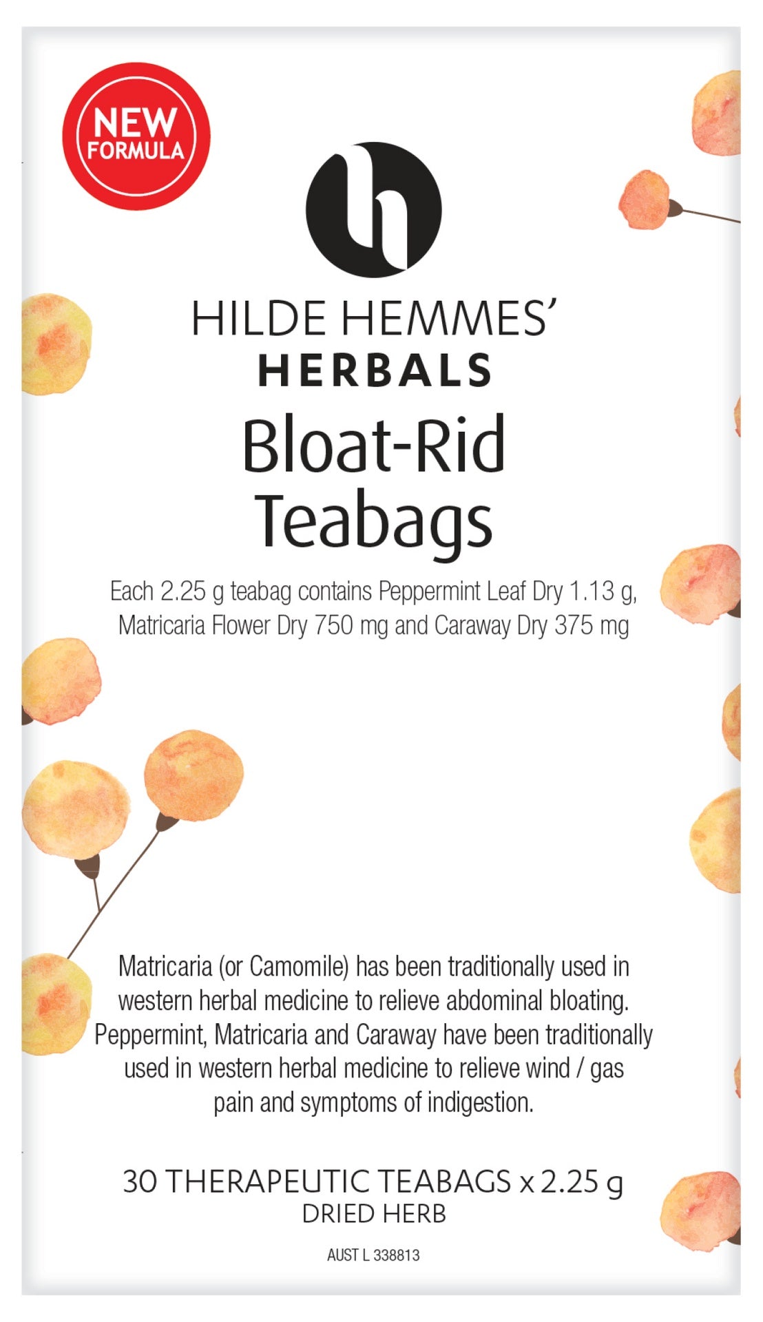 Hilde Hemmes Herbal&#39;s Bloat Rid x 30 Tea Bags