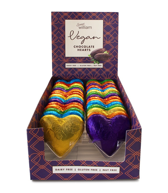 Sweet William Vegan Chocolate Hearts 30g