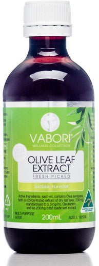 Vabori Olive Leaf Extract Natural 200ml