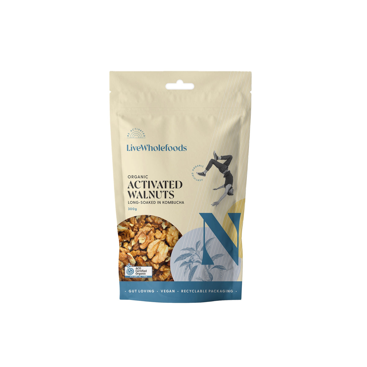 Live Wholefoods Organic Activated Walnuts 300g