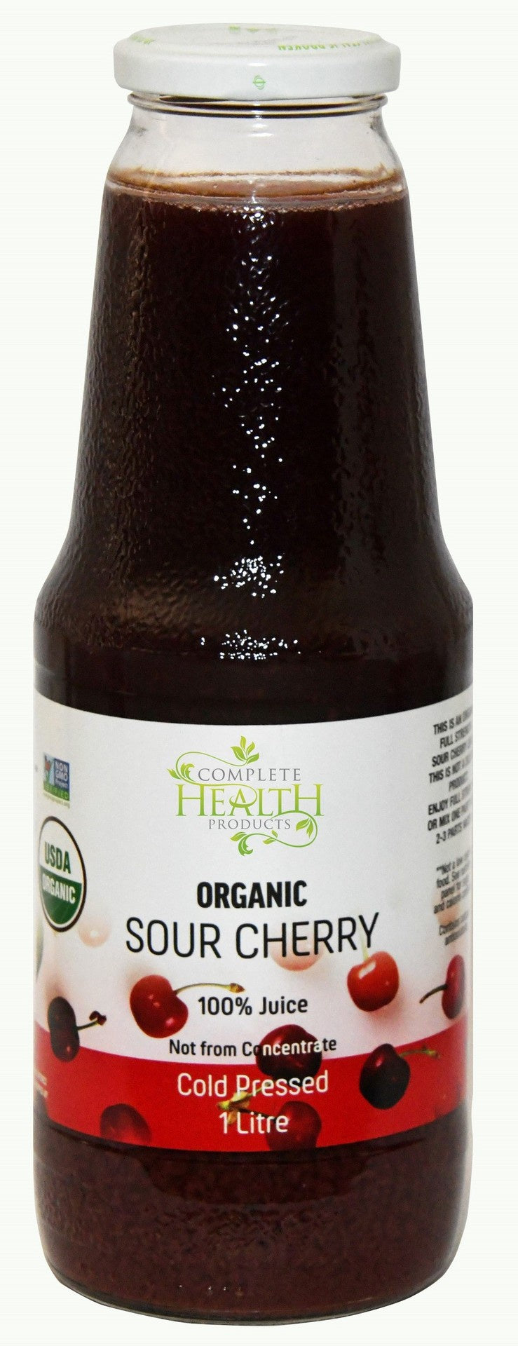 Complete Health Sour Cherry 100% Juice Organic 1L