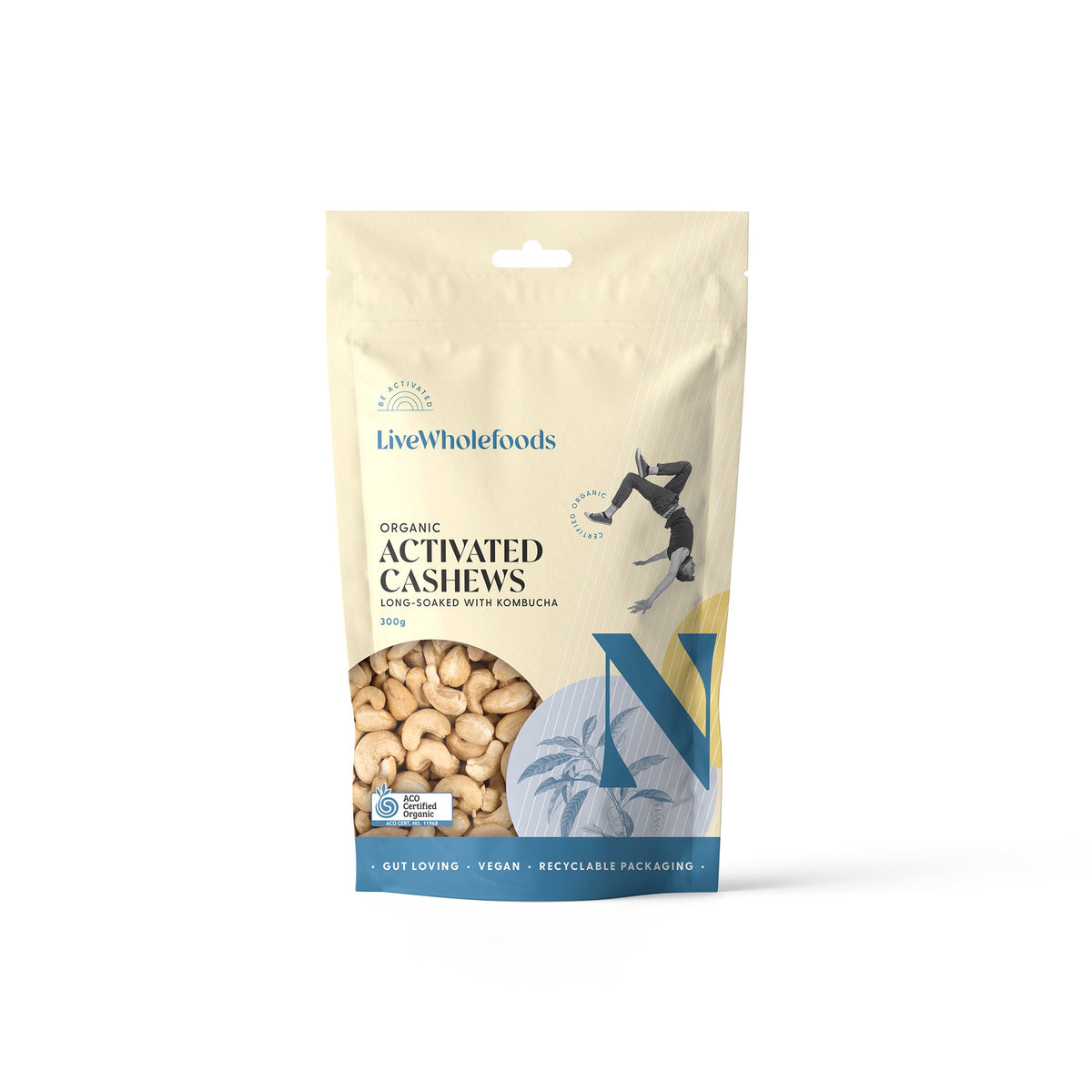 Live Wholefoods Organic Activated Cashews 300g