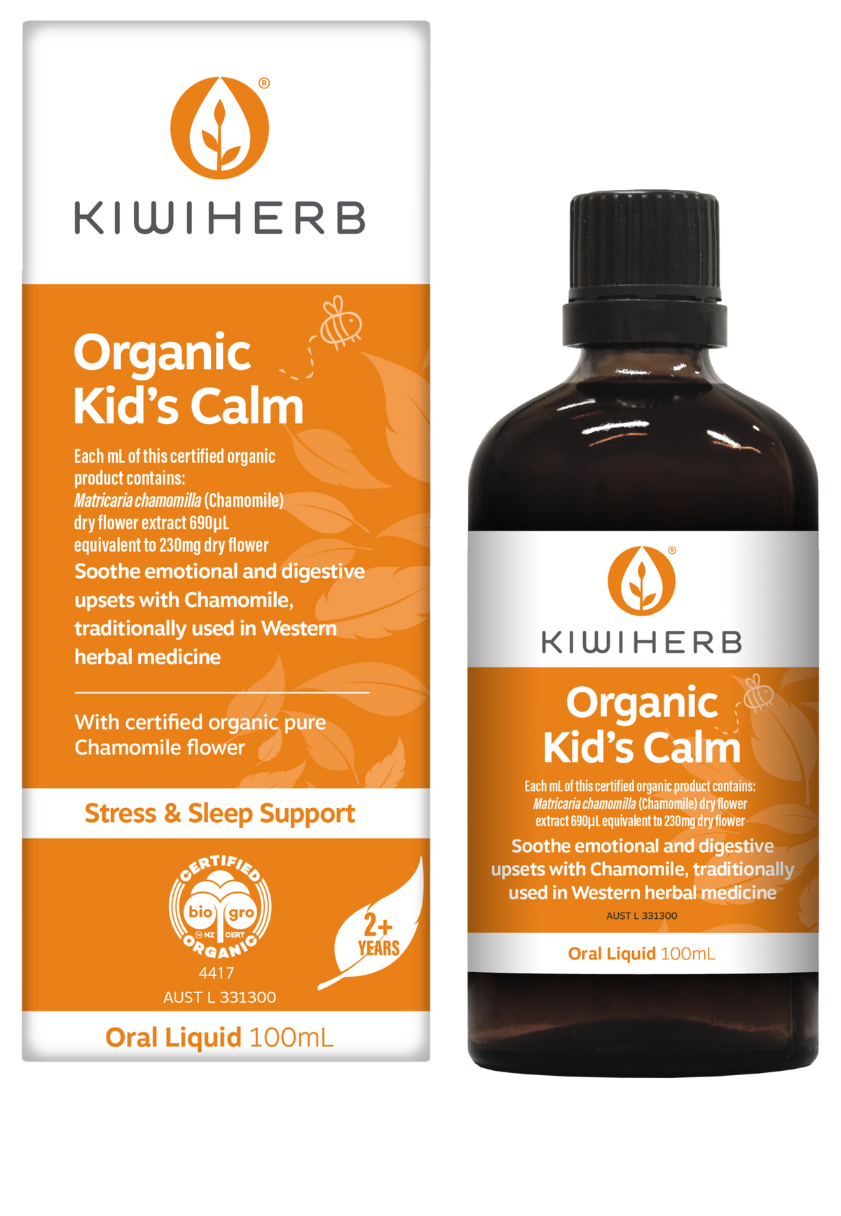 Kiwiherb Kids Calm Organic 100ml