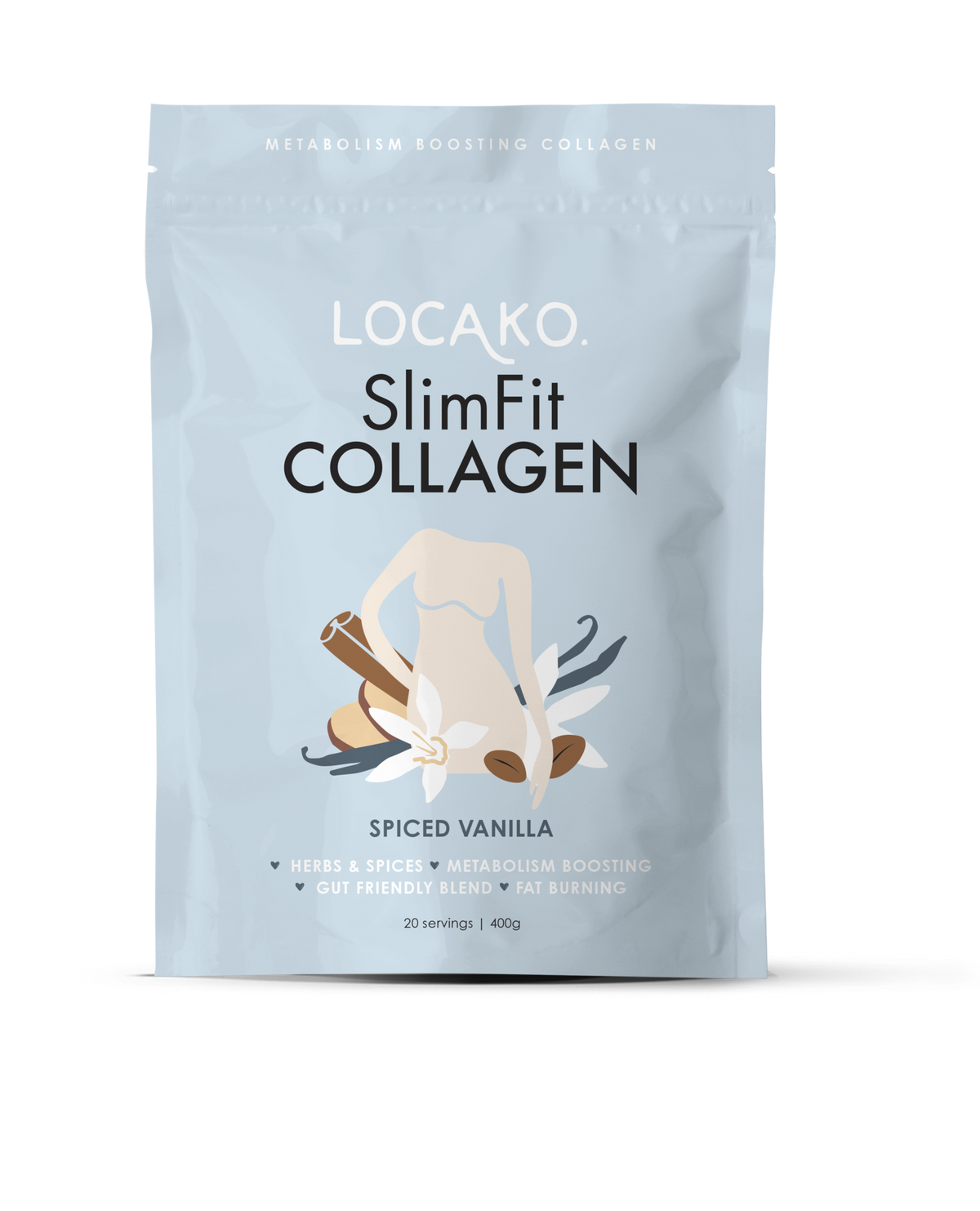 Locako Slimfit Collagen Spiced Vanila 400g