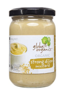 Global Organics Mustard Strong Dijon Organic 200g