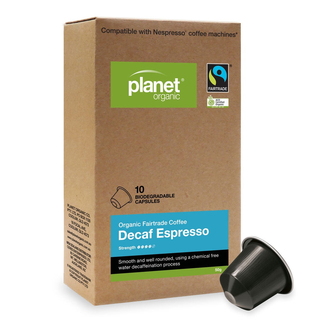 Planet Organic Decaf Espresso 10 capsules