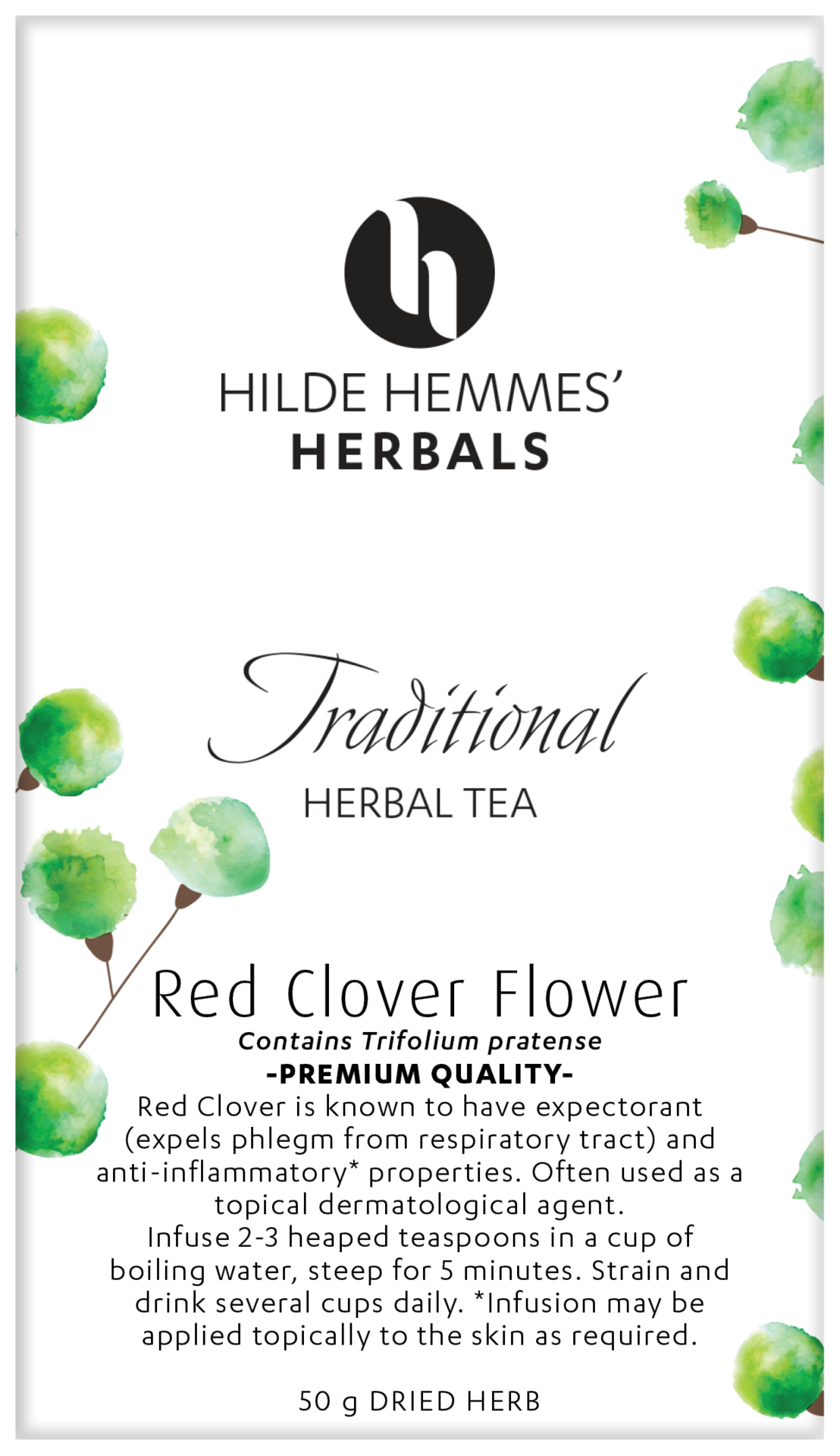 Hilde Hemmes Herbal&#39;s Tea Red Clover 50g