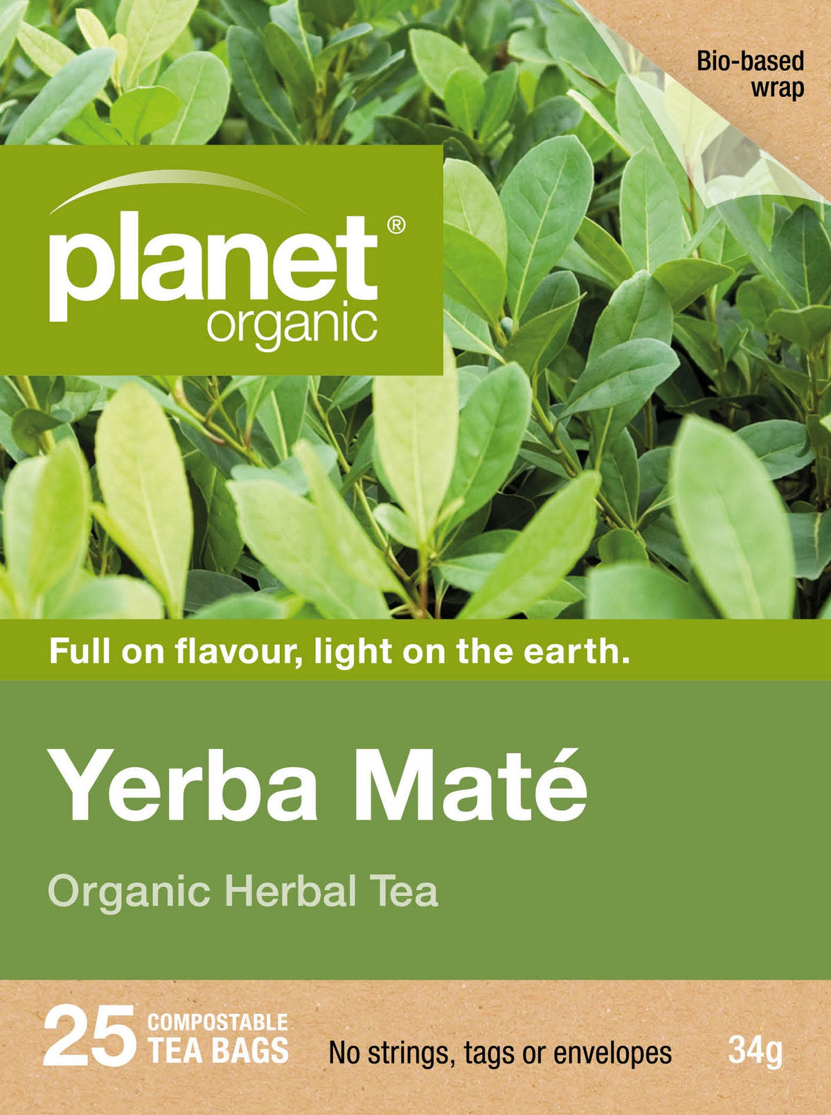 Planet Organic Yerba Mate x 25 Tea Bags