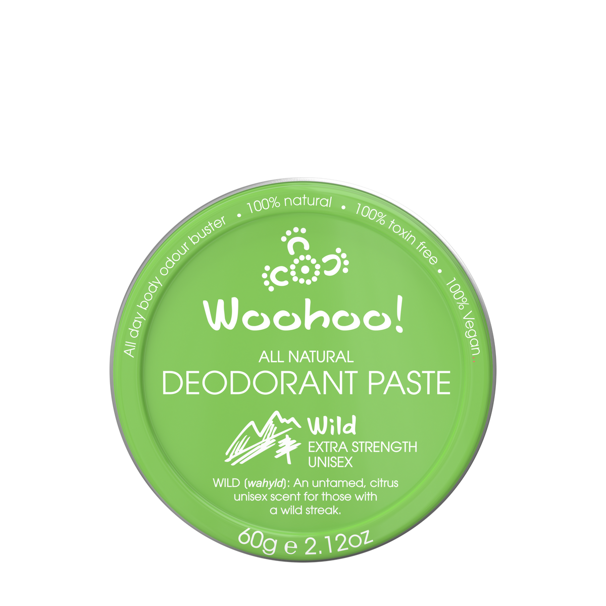 Woohoo Body Natural Deodorant Paste Wild 70g