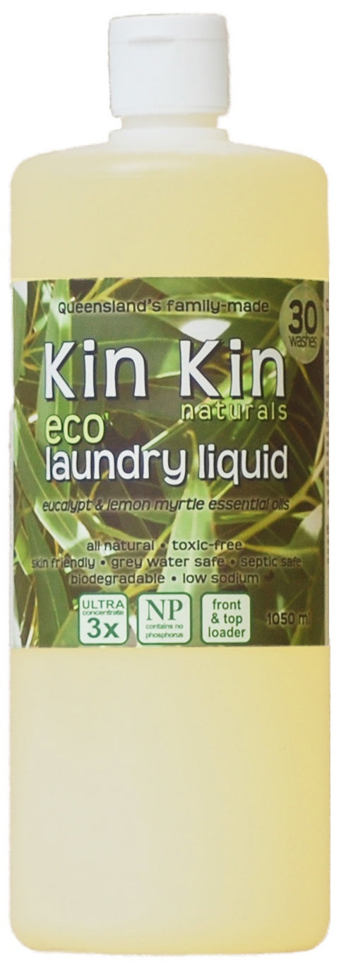 Kin Kin Naturals Eco Laundry Liquid Euc&amp;L/Myrt 1050ml