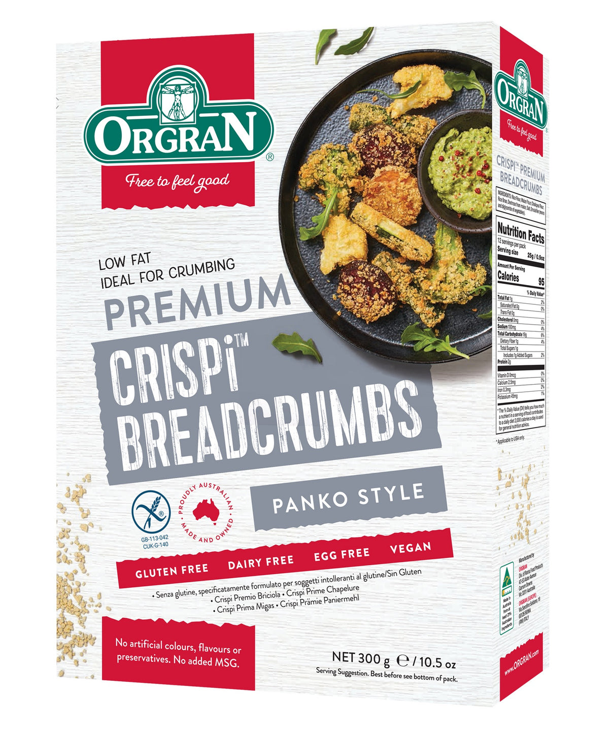 Orgran Gluten Free Crispi Premium Breadcrumbs 300g