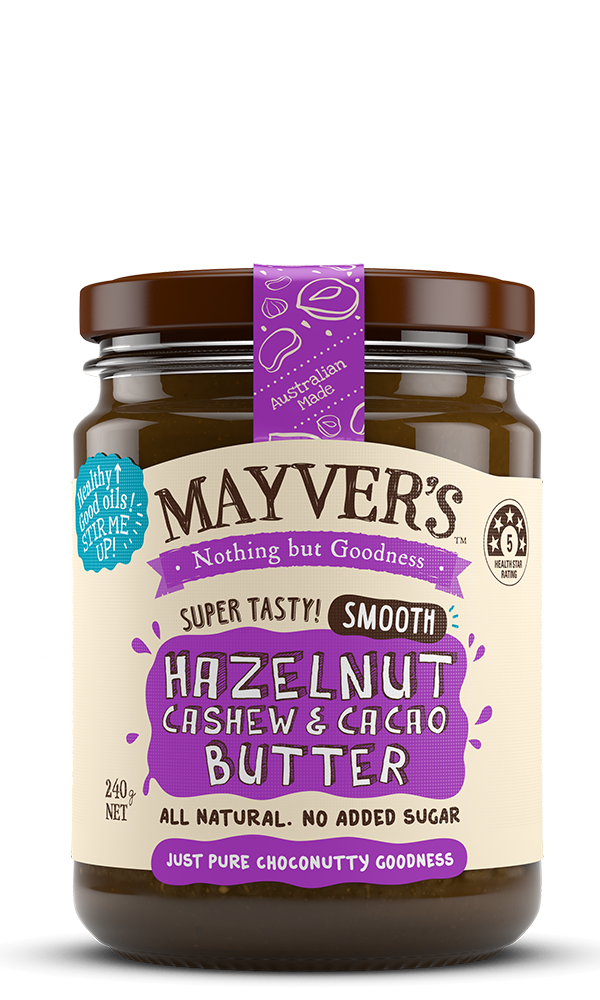 Mayver&#39;s Hazelnut, Cacao&amp;Cashew Butter 240g