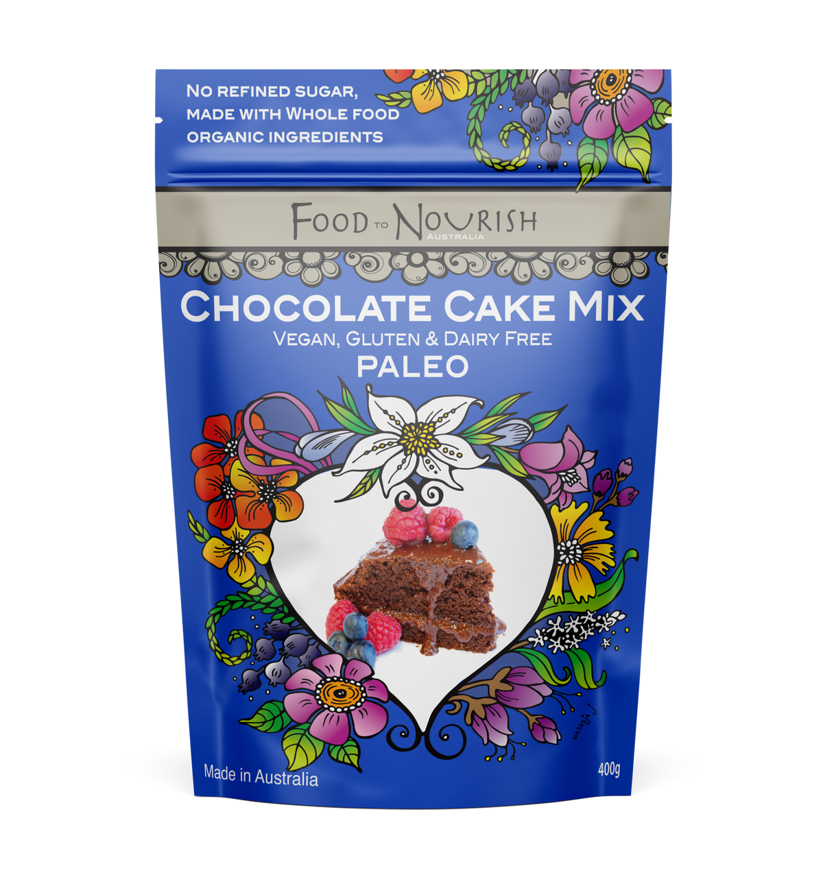 Food to Nourish Cake Mix Decadent Chocolate 400g