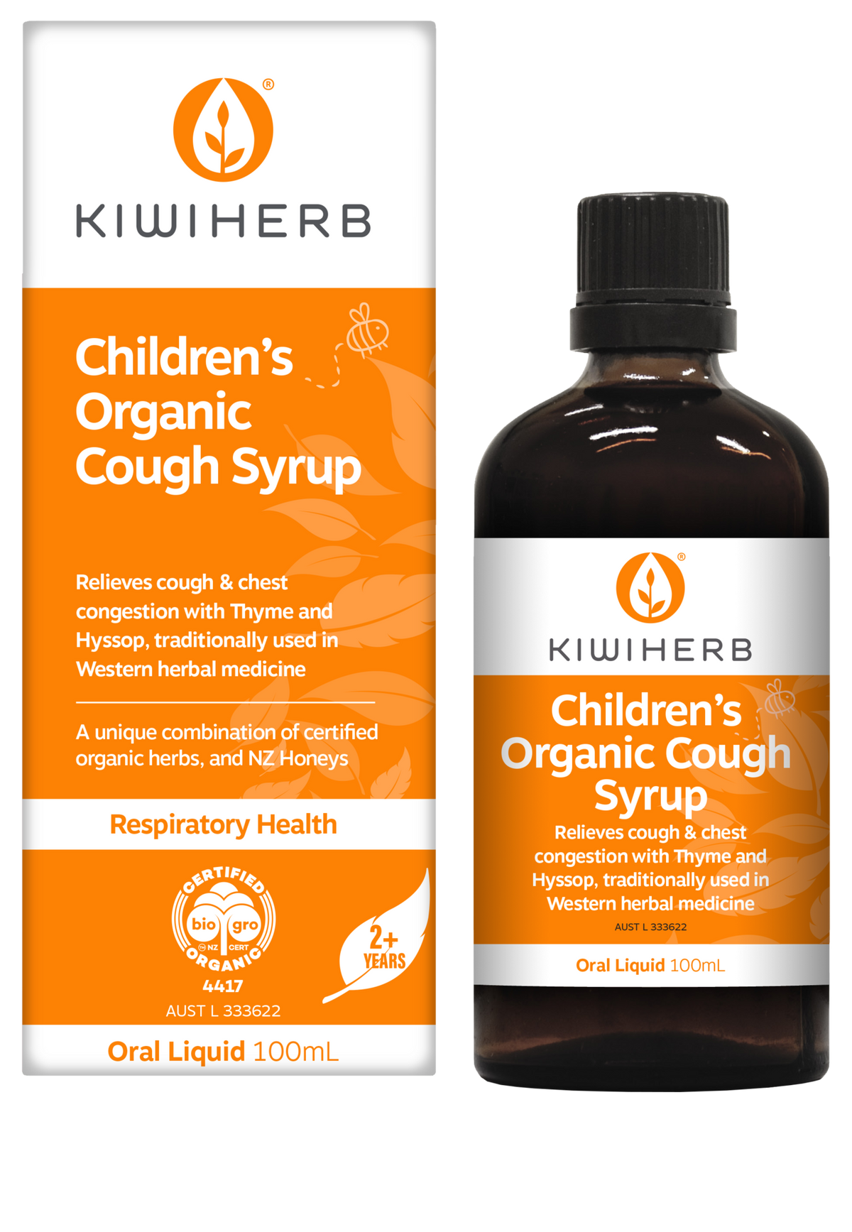 Kiwiherb Childrens Organic Cough Syrup 100ml