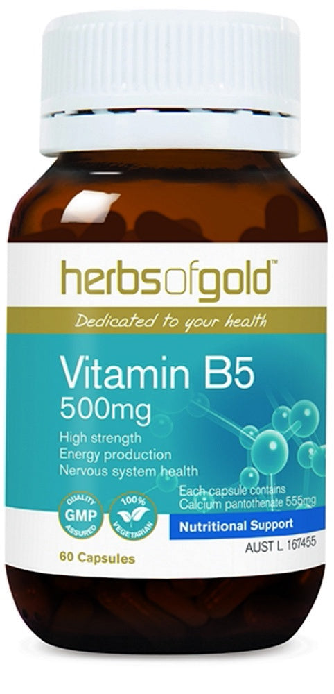 Herbs of Gold Vitamin B5 500mg 60c