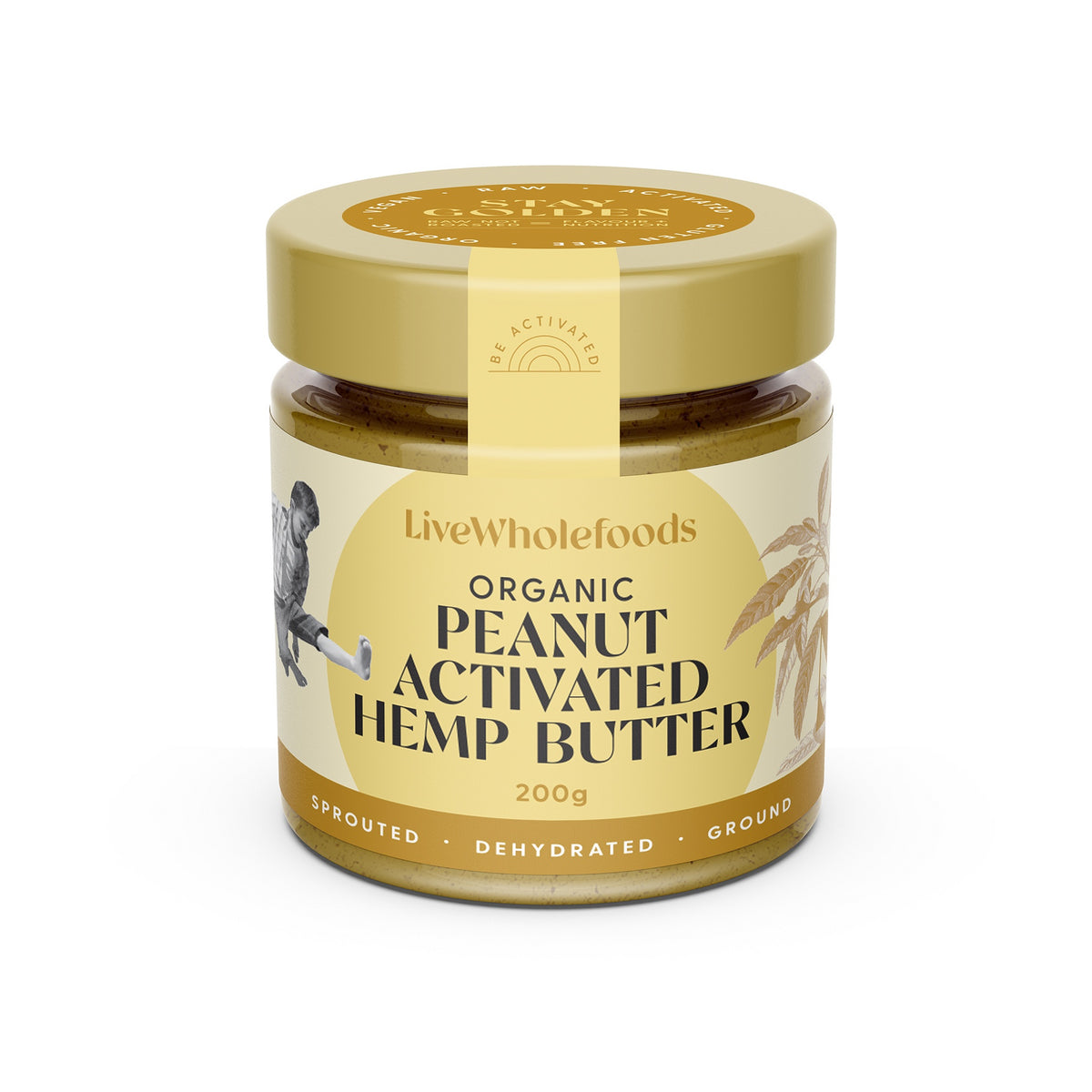 Live Wholefoods Org Peanut &amp; Activated Hemp 200g