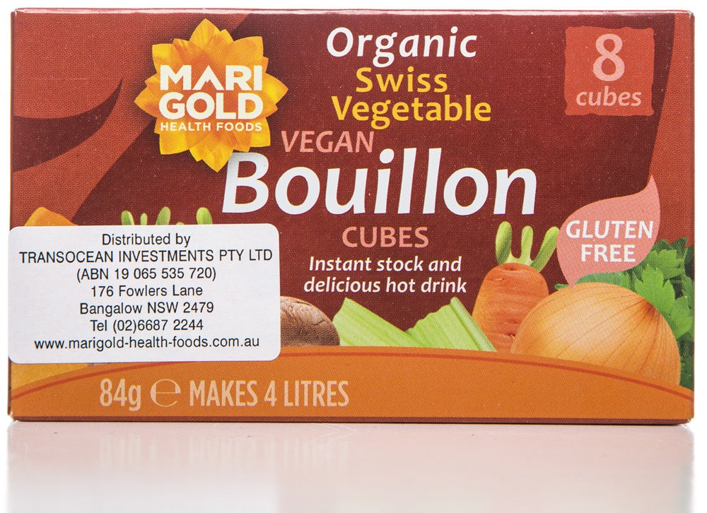 Marigold Health Foods Bouillon Cube Red Dairy Free 84g 8pk