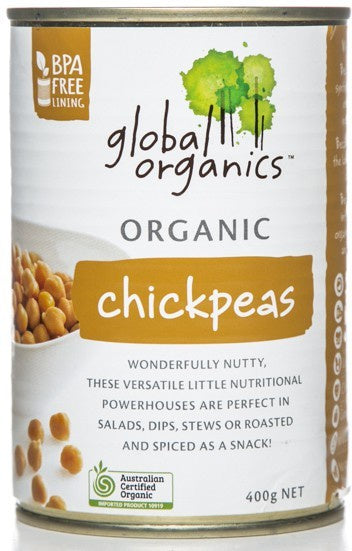 Global Organics Chick Peas Organic 400g