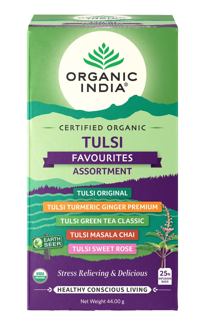 Organic India Tulsi Favourites Assortment x25 Tea Bags