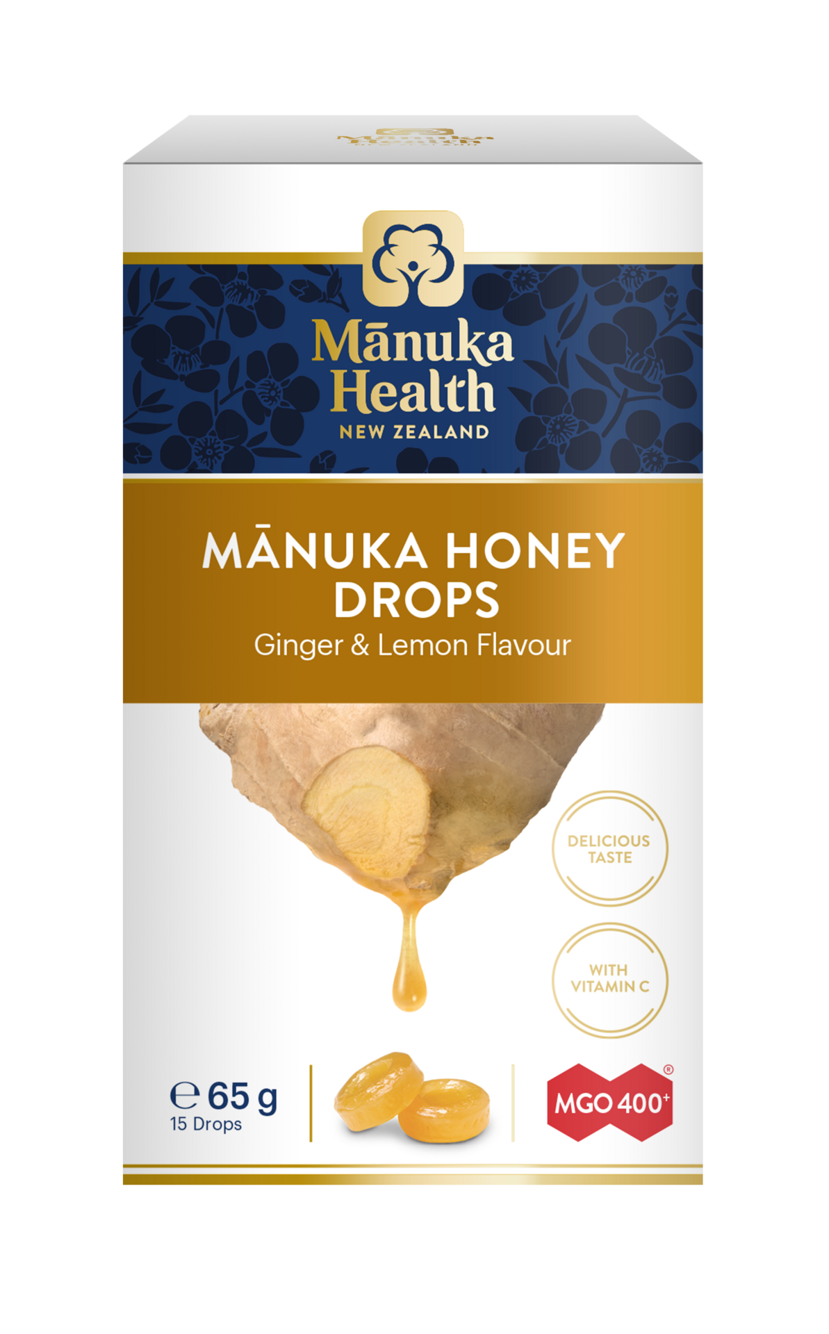 Manuka Health MGO 400+ Honey Lmn Ging Loz 15s