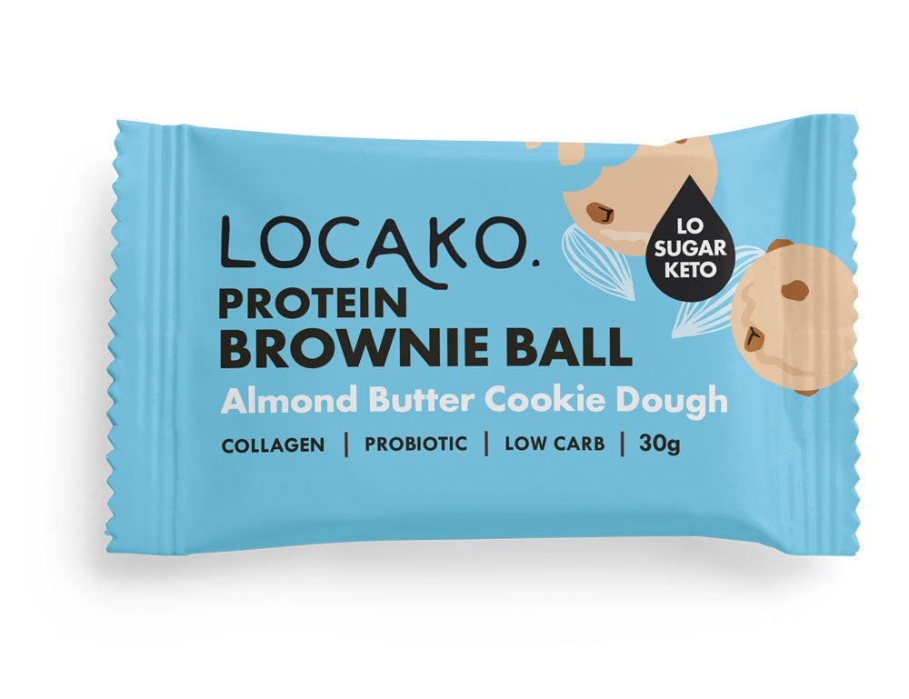 Locako Protein Brownie Ball Almond Bu 30g