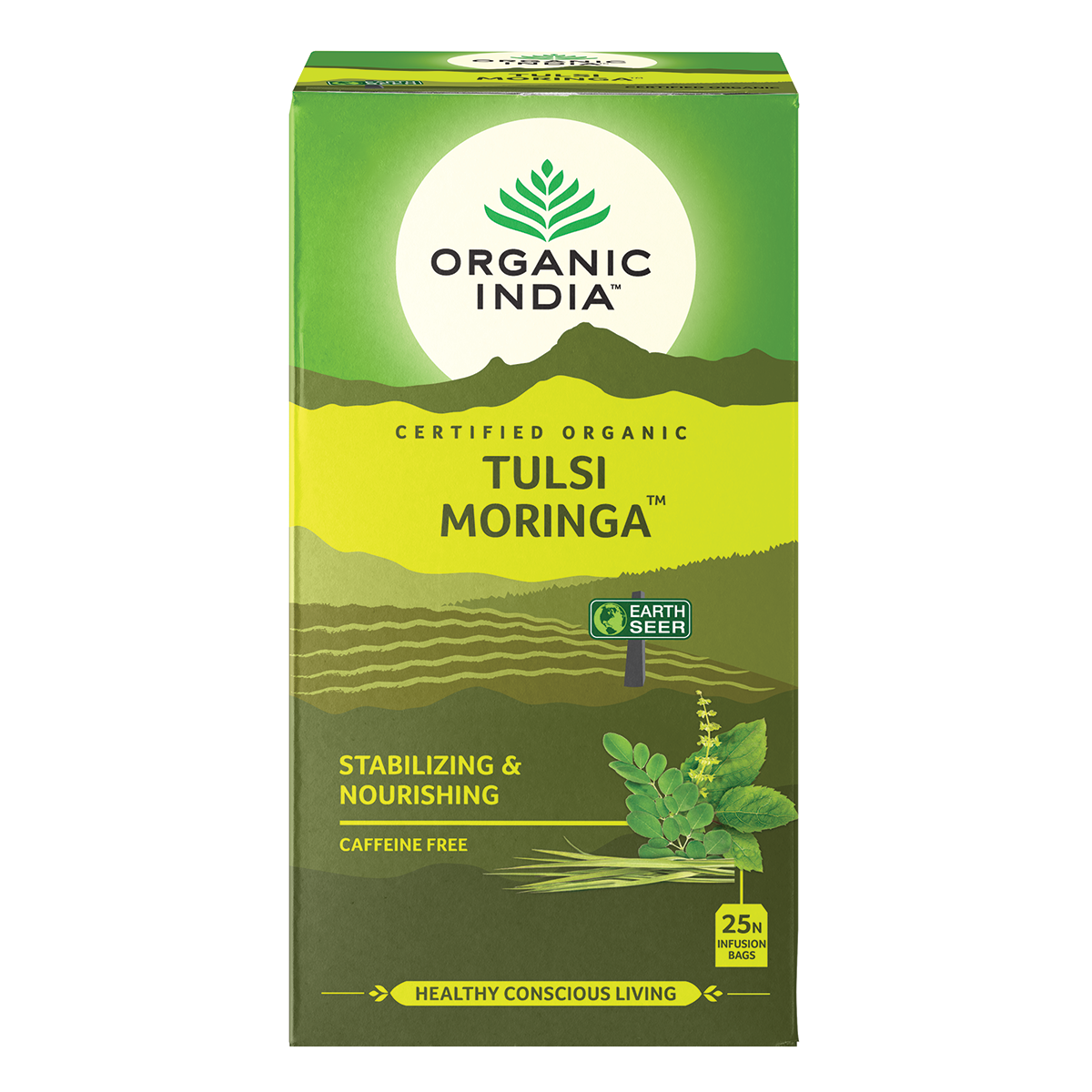 Organic India Tulsi Moringa Tea Bags x 25 Tea Bags