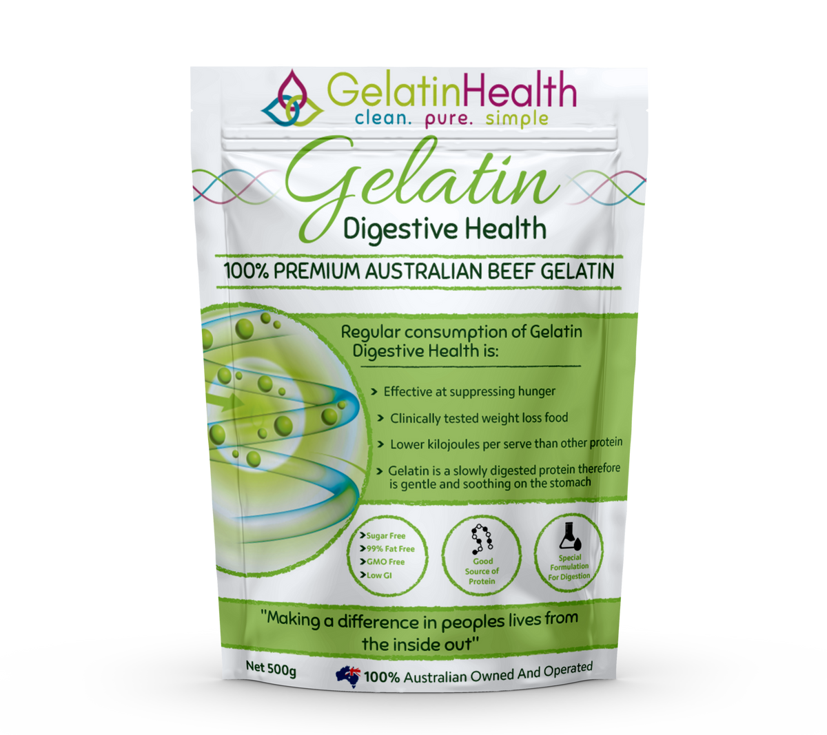 Gelatin Health Gelatin - Food Grade 500g