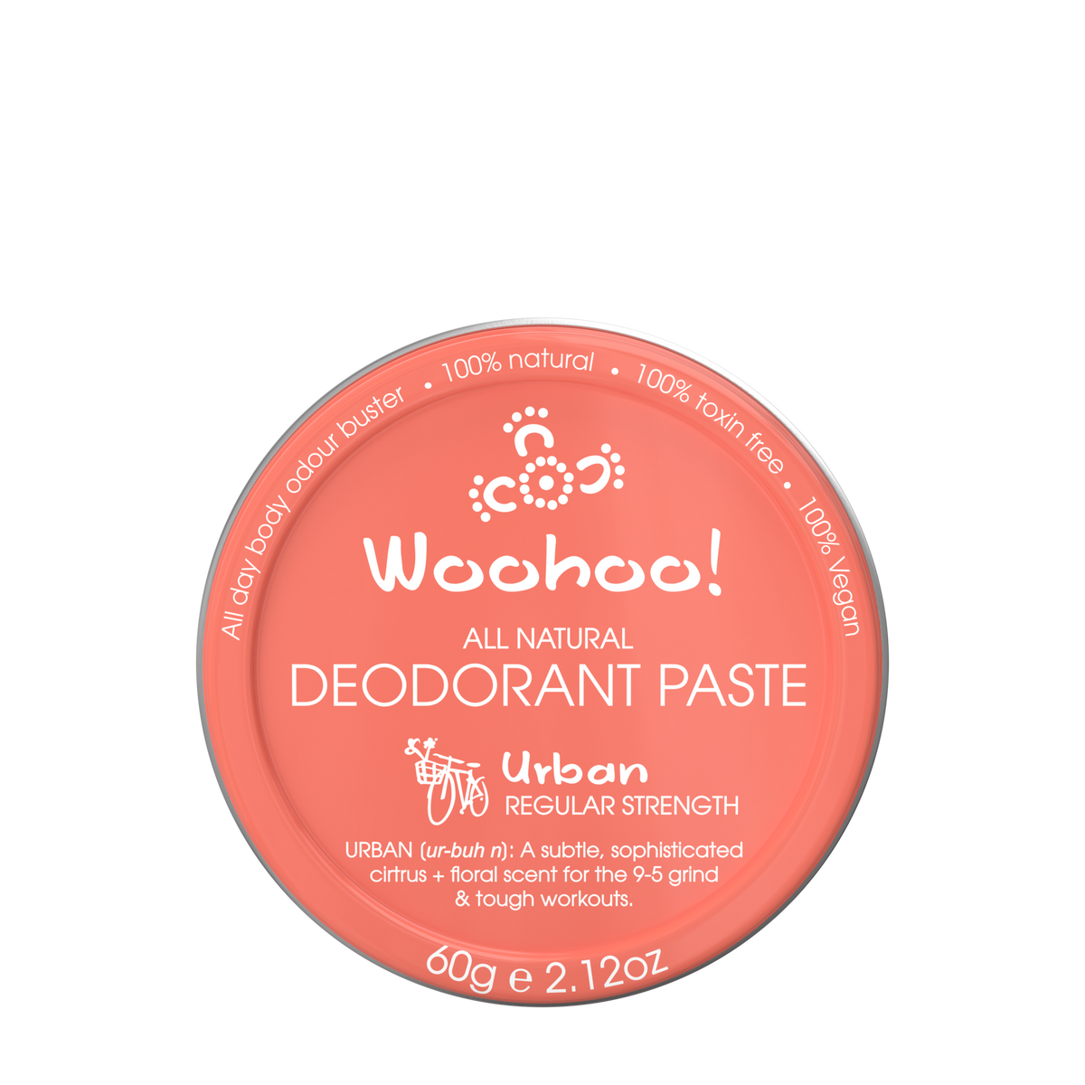 Woohoo Body Natural Deodorant Paste Urban 70g