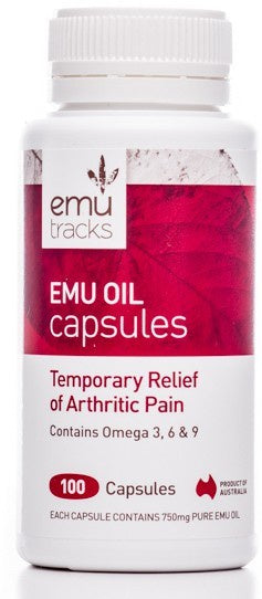 Emu Tracks Emu Oil 750mg 100c