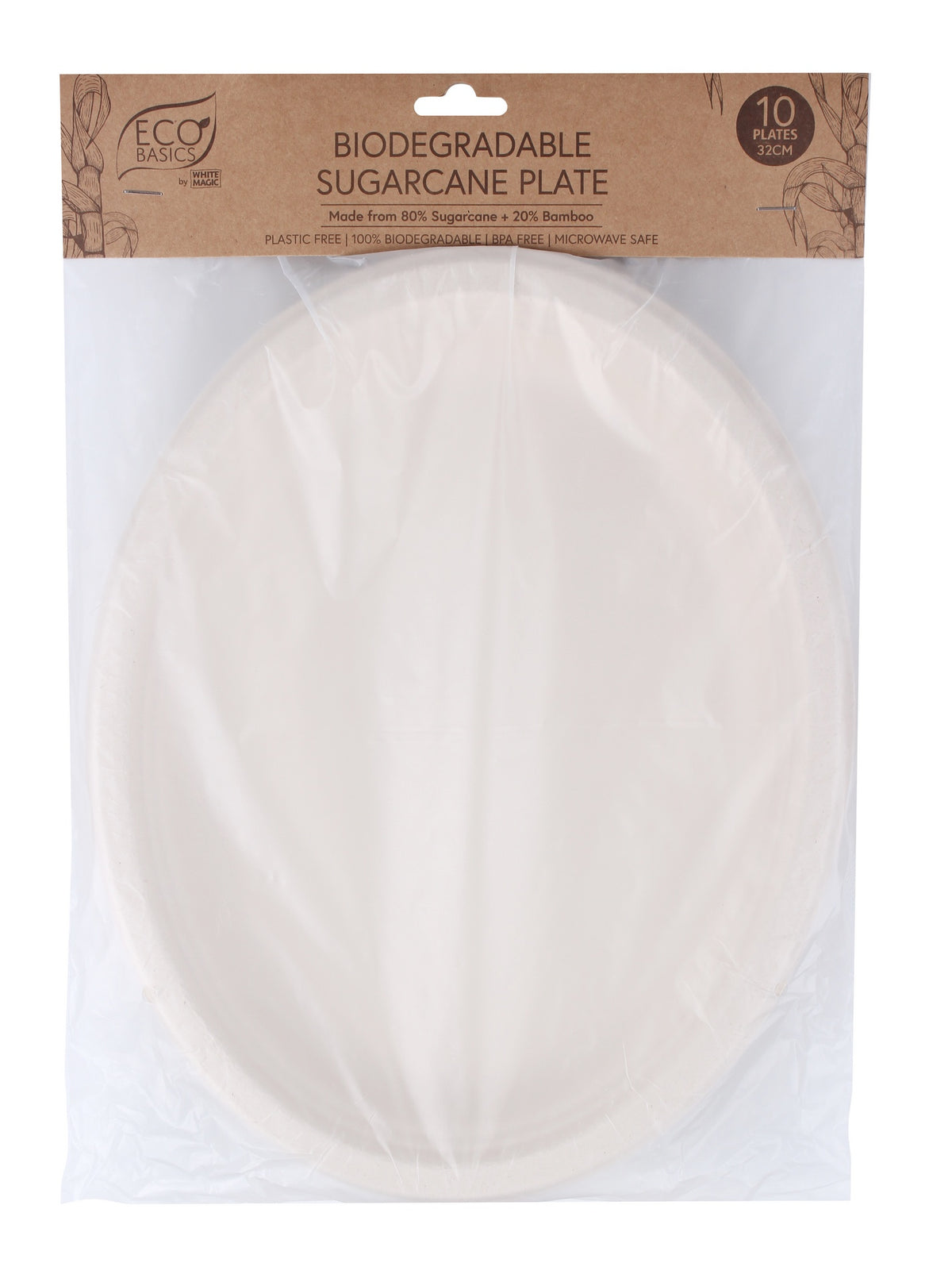 White Magic Eco Basics Bio Plate 32cm 10Pk