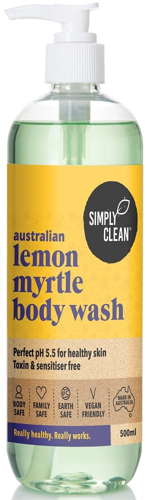 Simply Clean Lemon Myrtle Body Wash 500ml