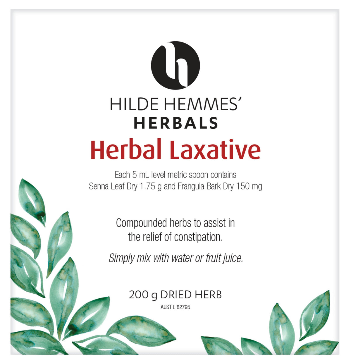 Hilde Hemmes Herbal&#39;s Herbal Laxative Mix 200g