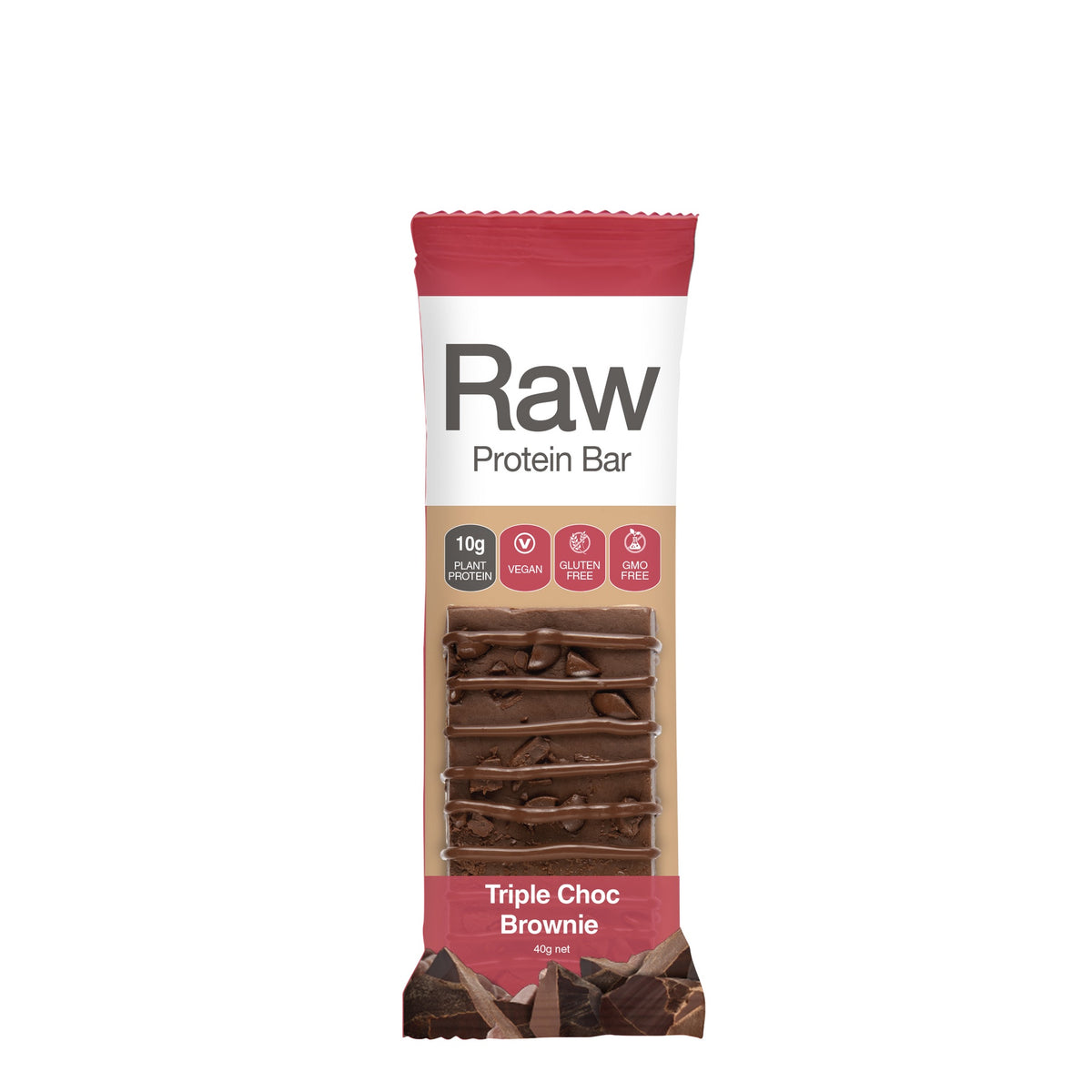 Amazonia Raw Protein Triple ChocBrownie 40g