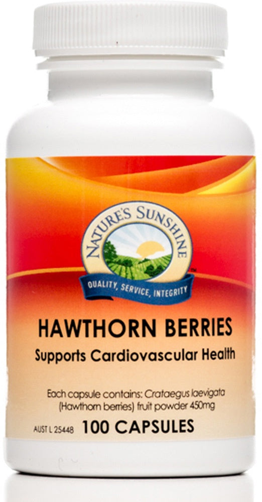 Nature&#39;s Sunshine Hawthorn Berries 450mg 100c