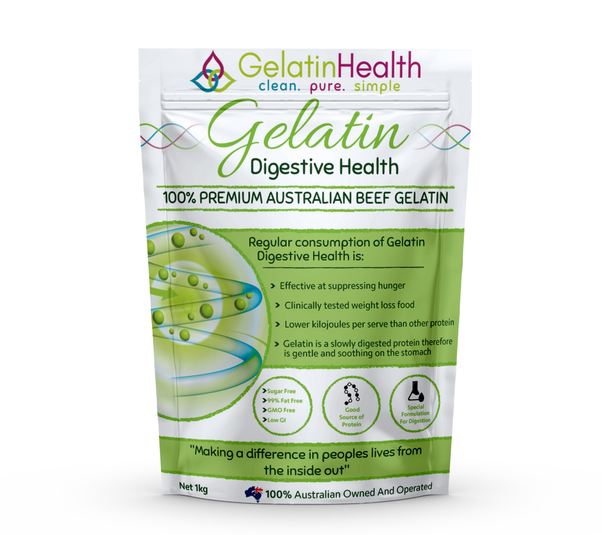 Gelatin Health Gelatin - Food Grade 1kg