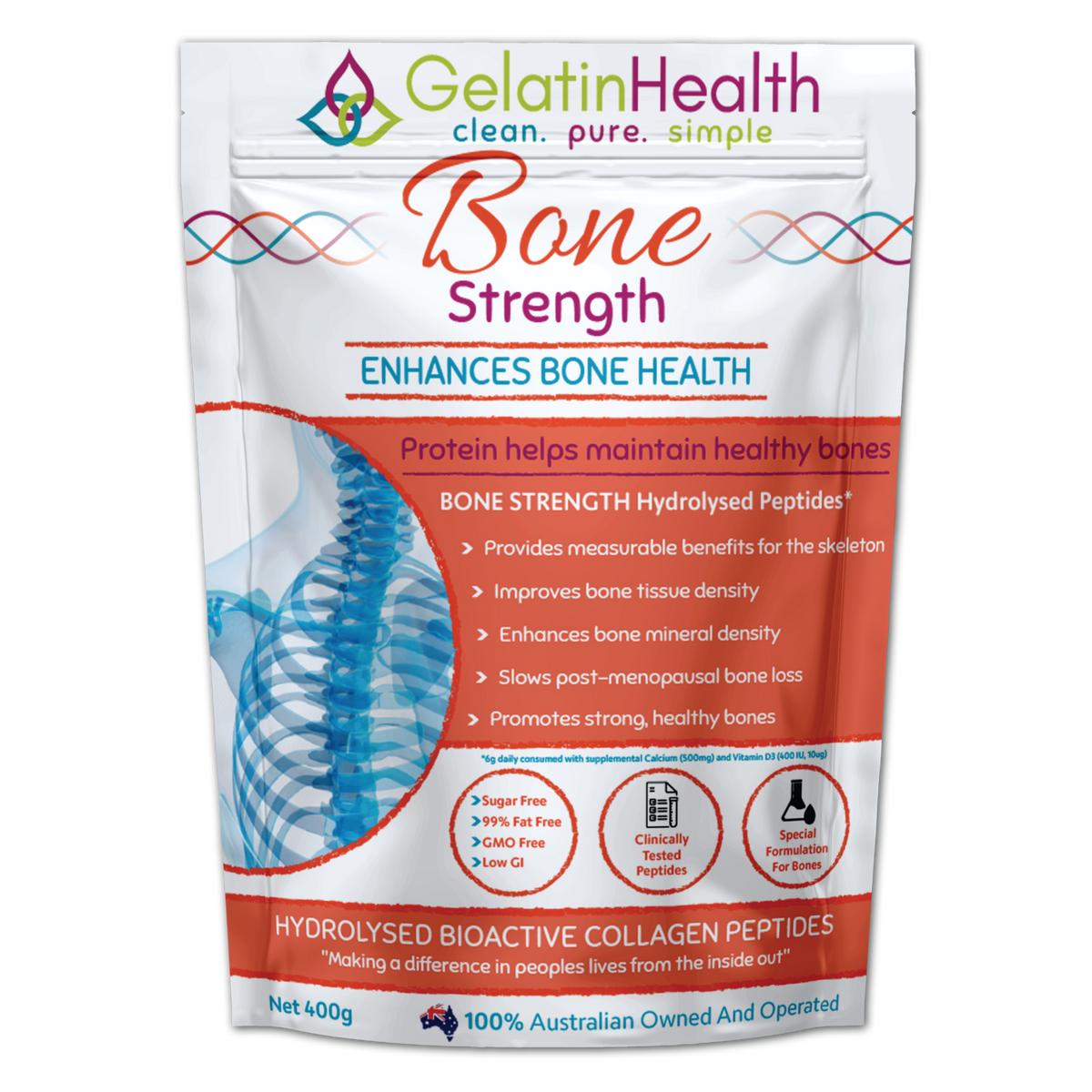 Gelatin Health Bone Collagen 450g