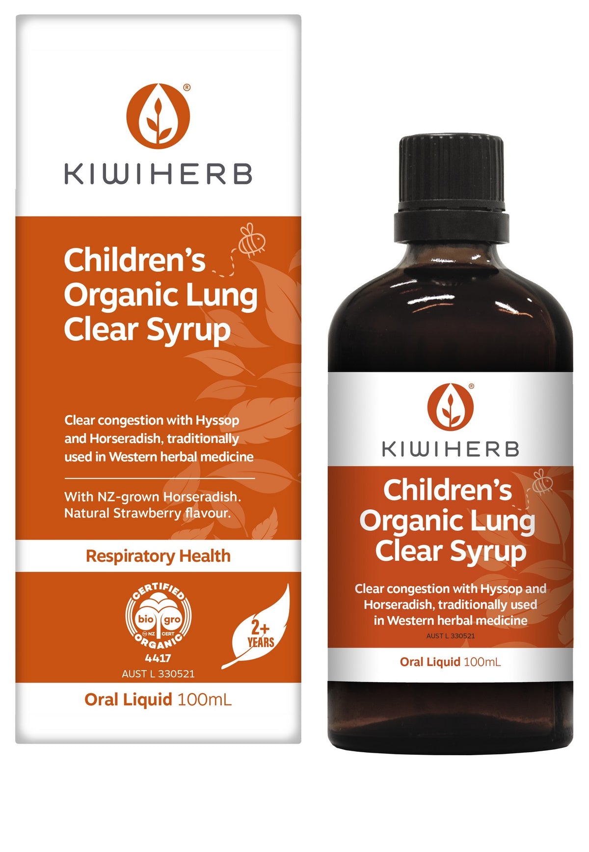 Kiwiherb Children&#39;s Organic Lung Clear 100ml