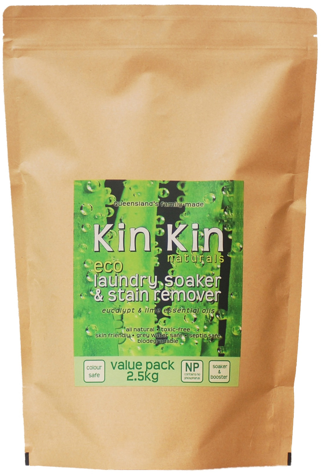 Kin Kin Naturals Eco Soaker&amp; Stain Remover Euca 2.5kg