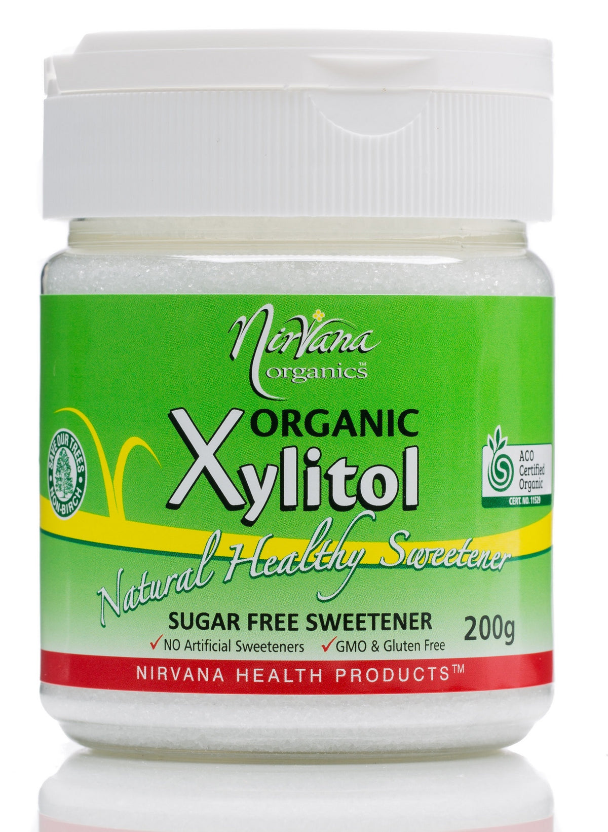 Nirvana Organics Xylitol Cert Organic Shaker Pk 200g