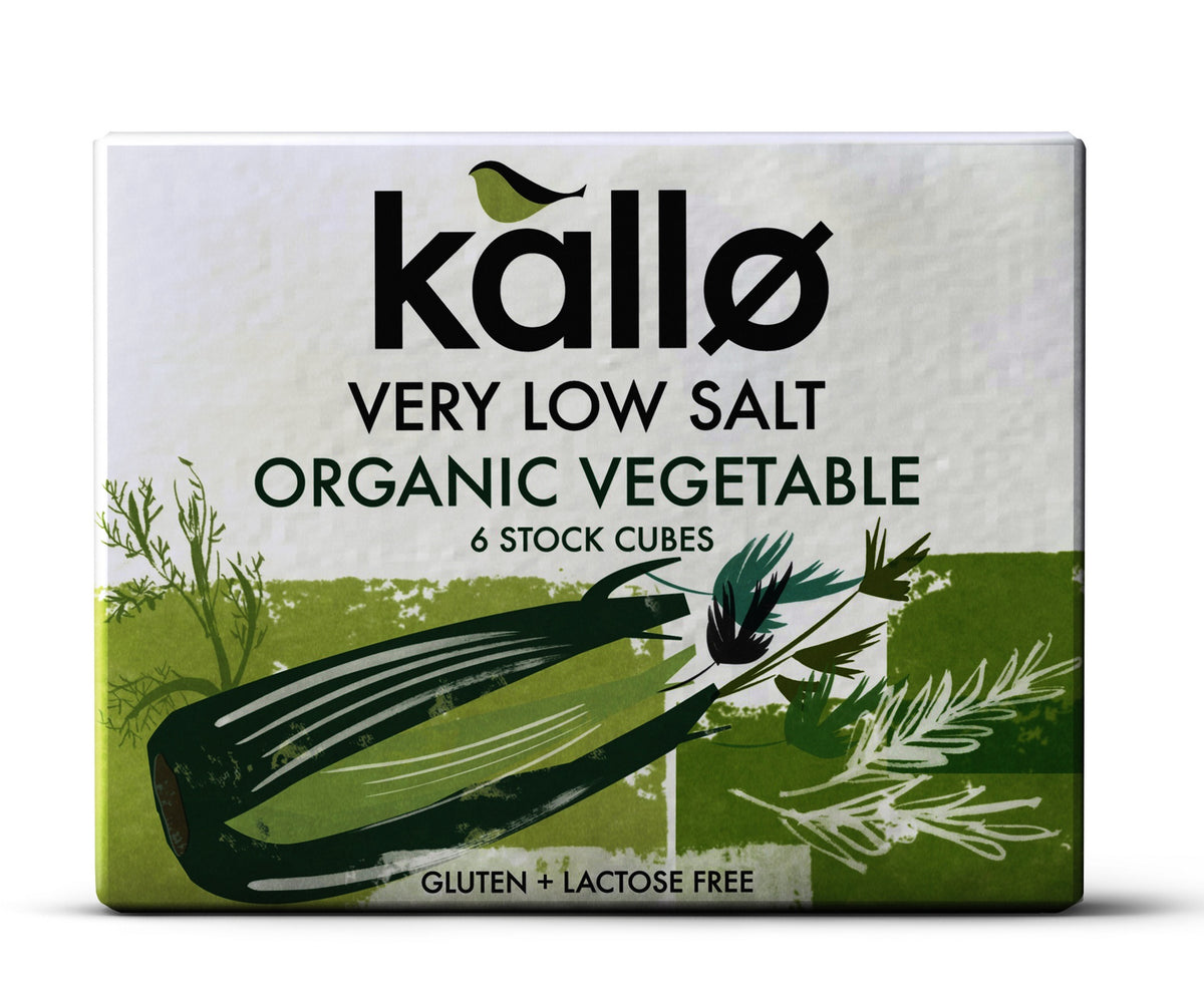 Kallo Stock Cubes Low Salt Veg Org 60g