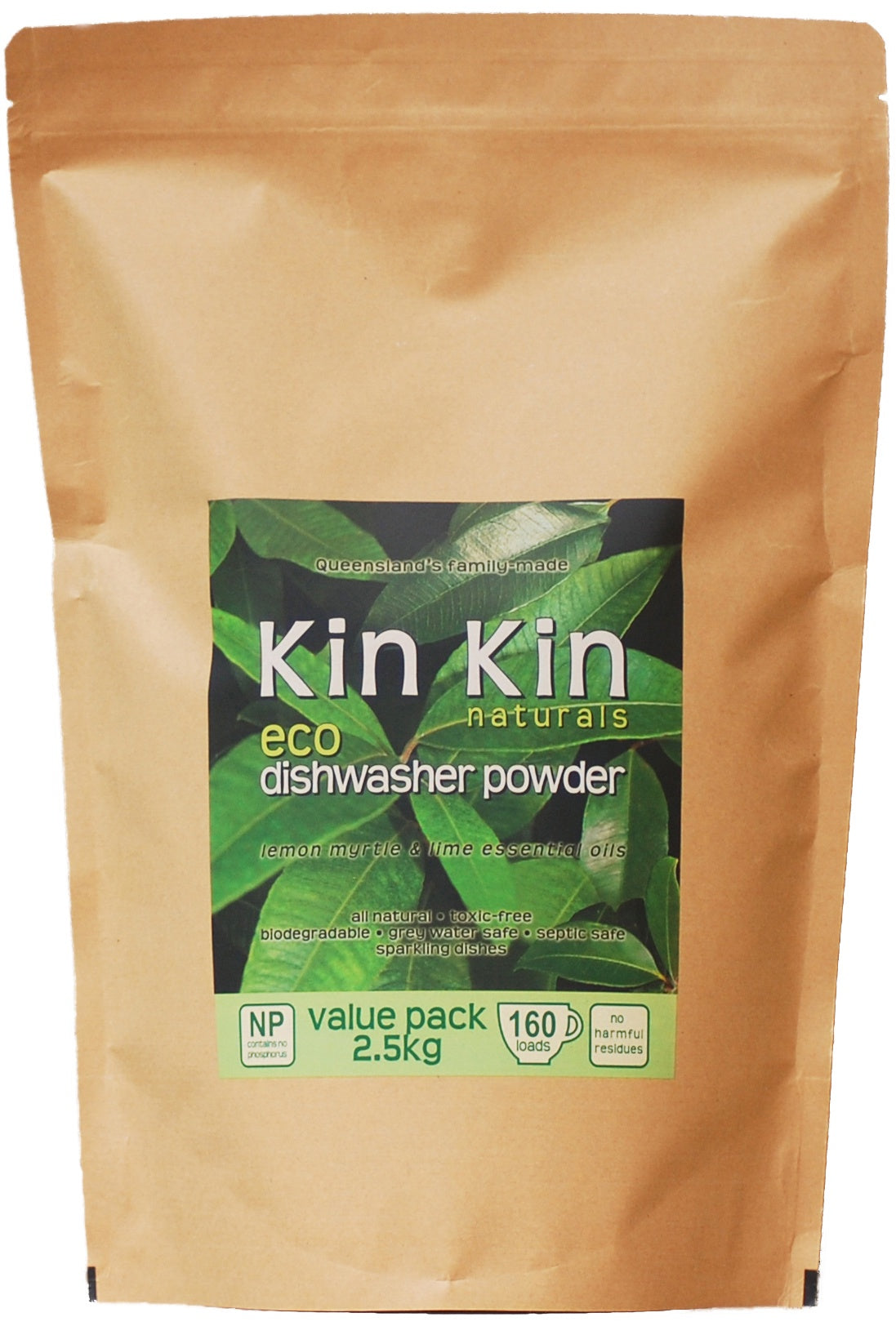 Kin Kin Naturals Eco Dishwash Powder Lime&amp;L/Myr 2.5kg