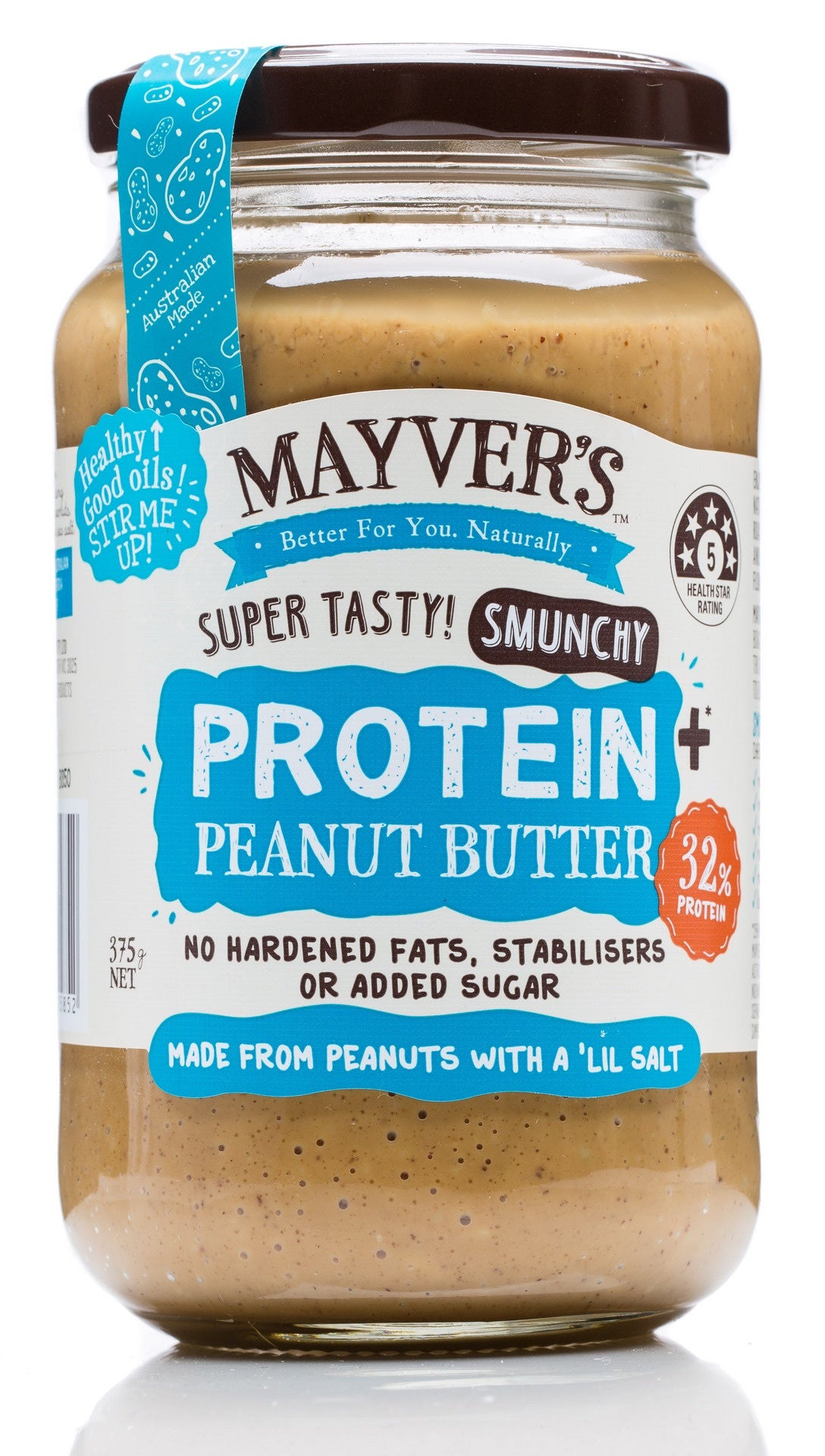 Mayver&#39;s Protein Plus Peanut Butter 375g