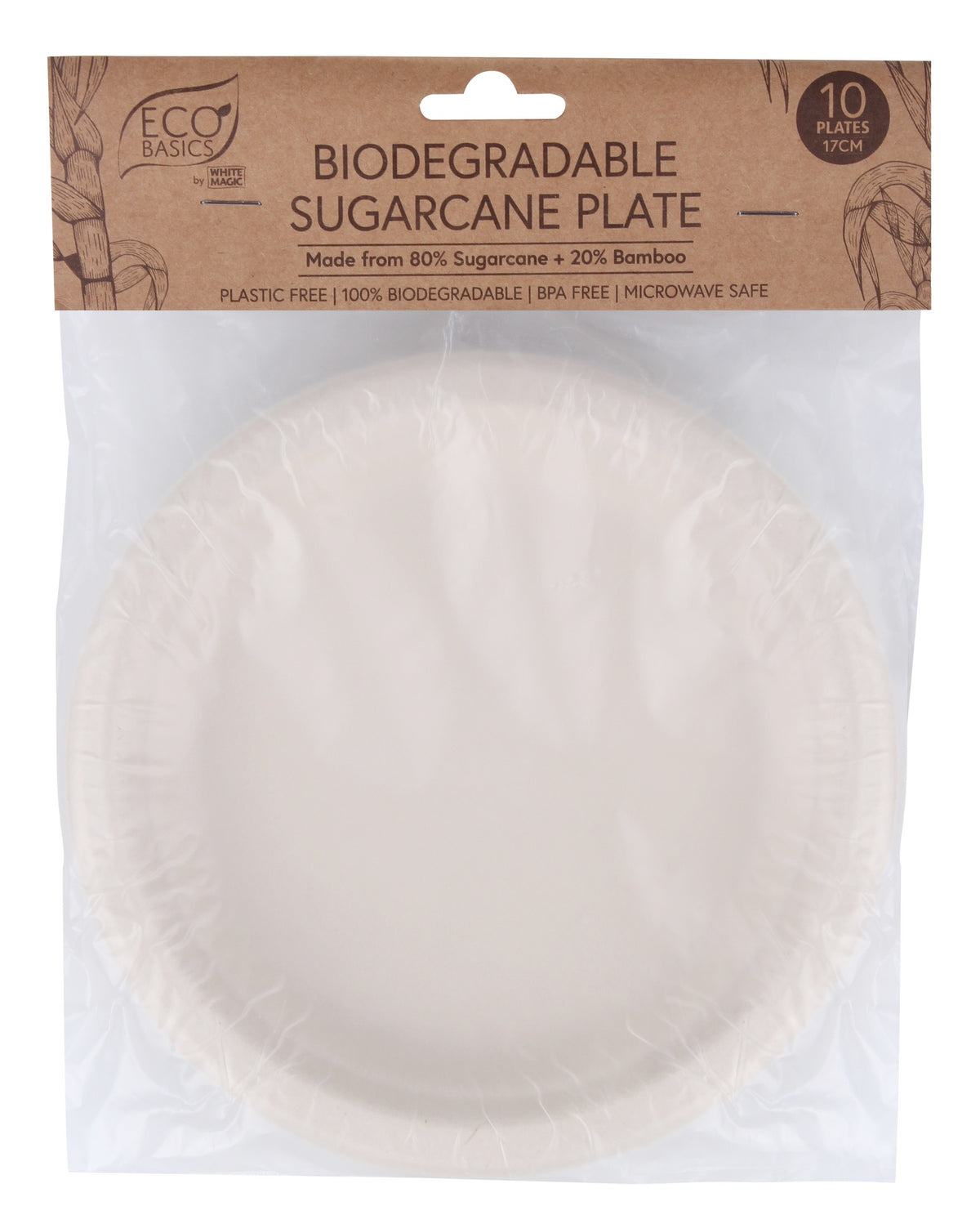 White Magic Eco Basics Bio Plate 17cm 10Pk