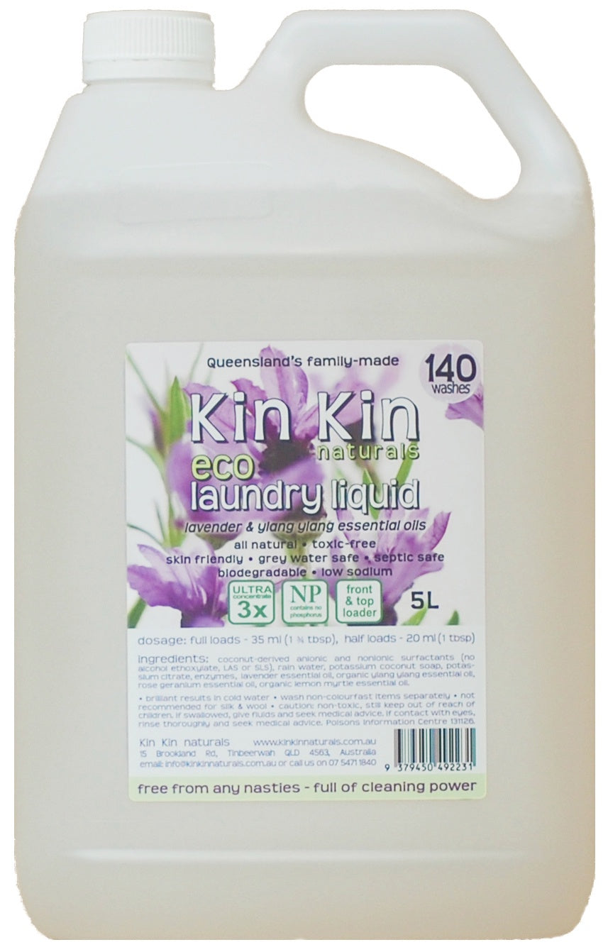 Kin Kin Naturals Eco Laundry Liquid Lav &amp; Ylang 5L