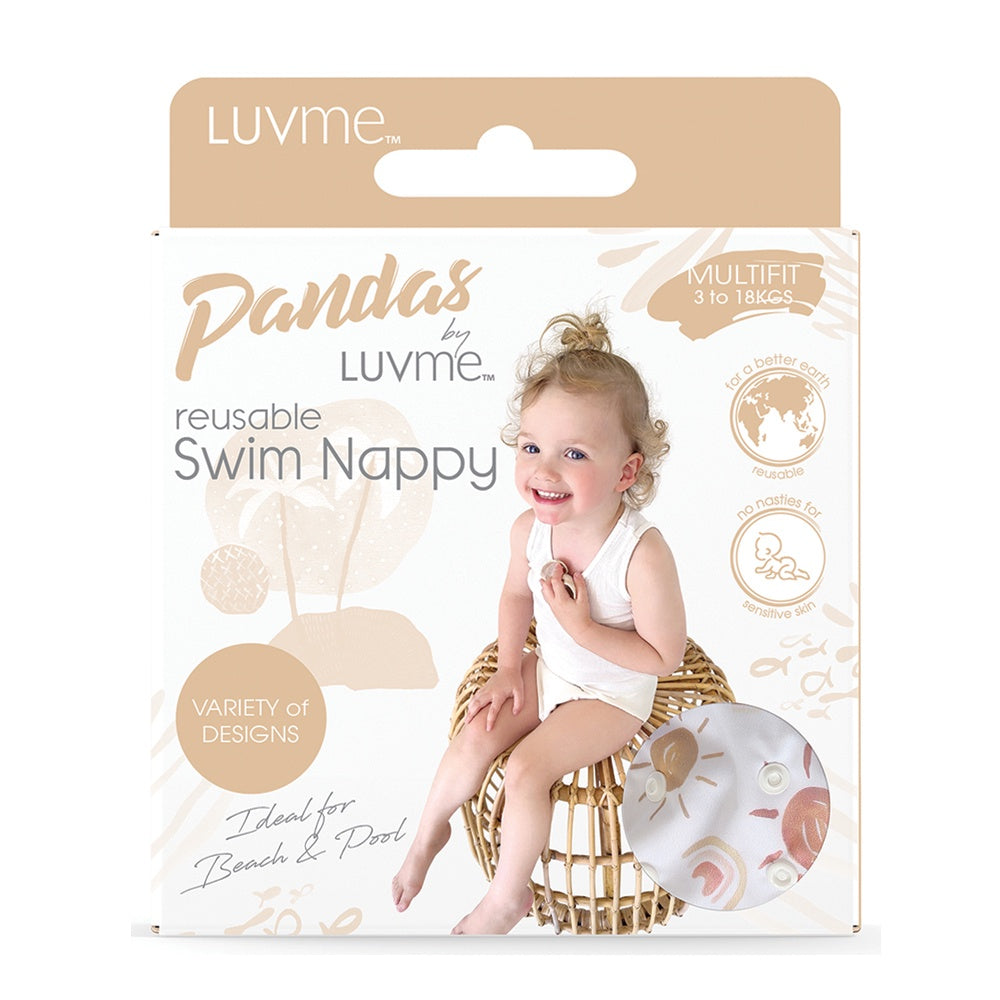 Pandas by Luvme Swim Nappy Rainbow &amp; Sun