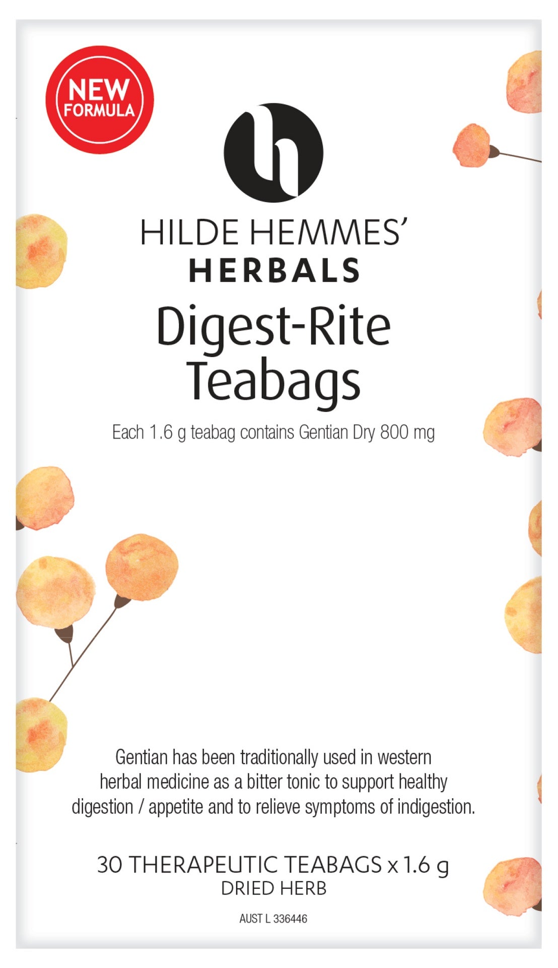 Hilde Hemmes Herbal&#39;s Digest Rite x 30 Tea Bags