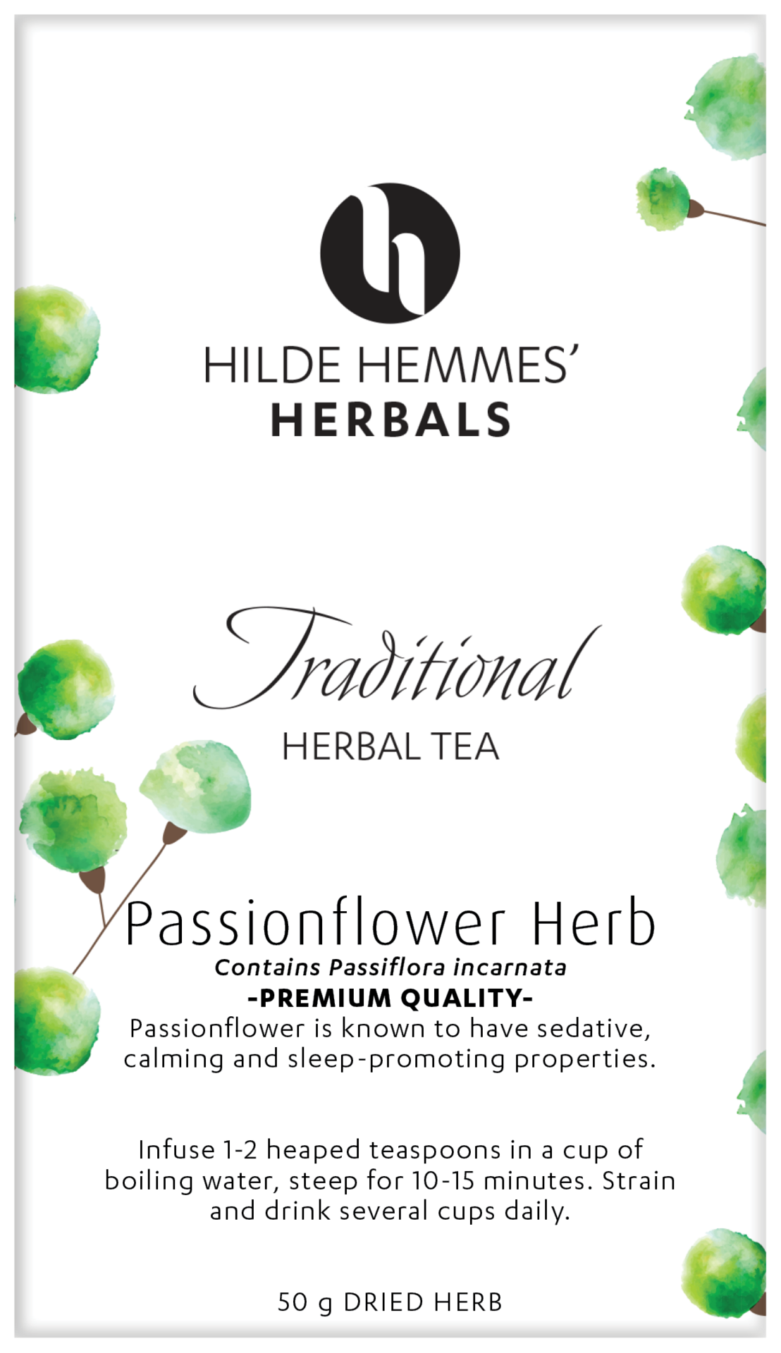 Hilde Hemmes Herbal&#39;s Passionflower 50g